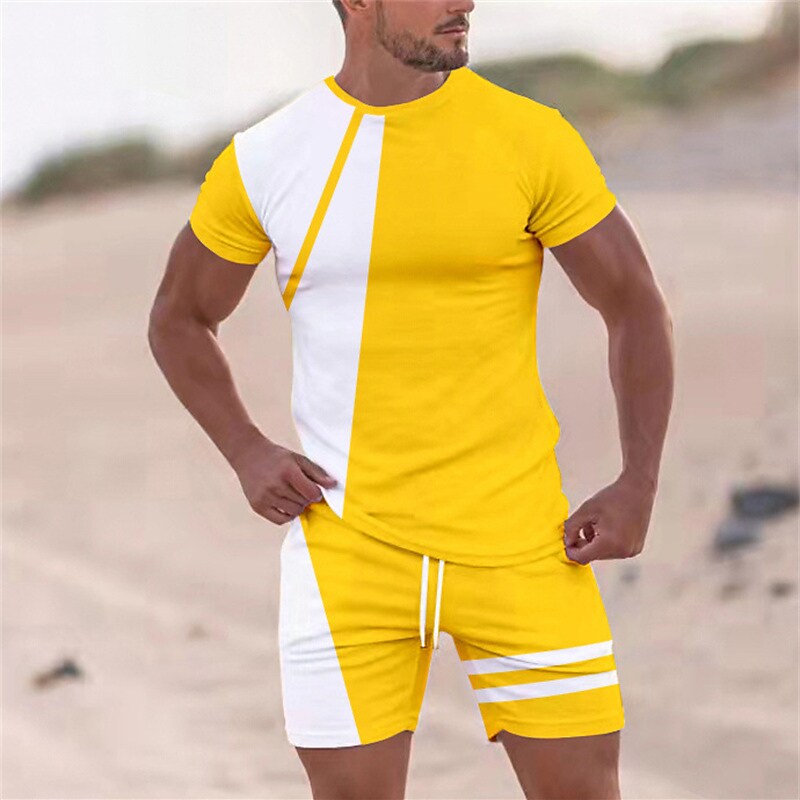 Men's Tennis Short Sleeve Shirt Street Elastic Short Tracksuit