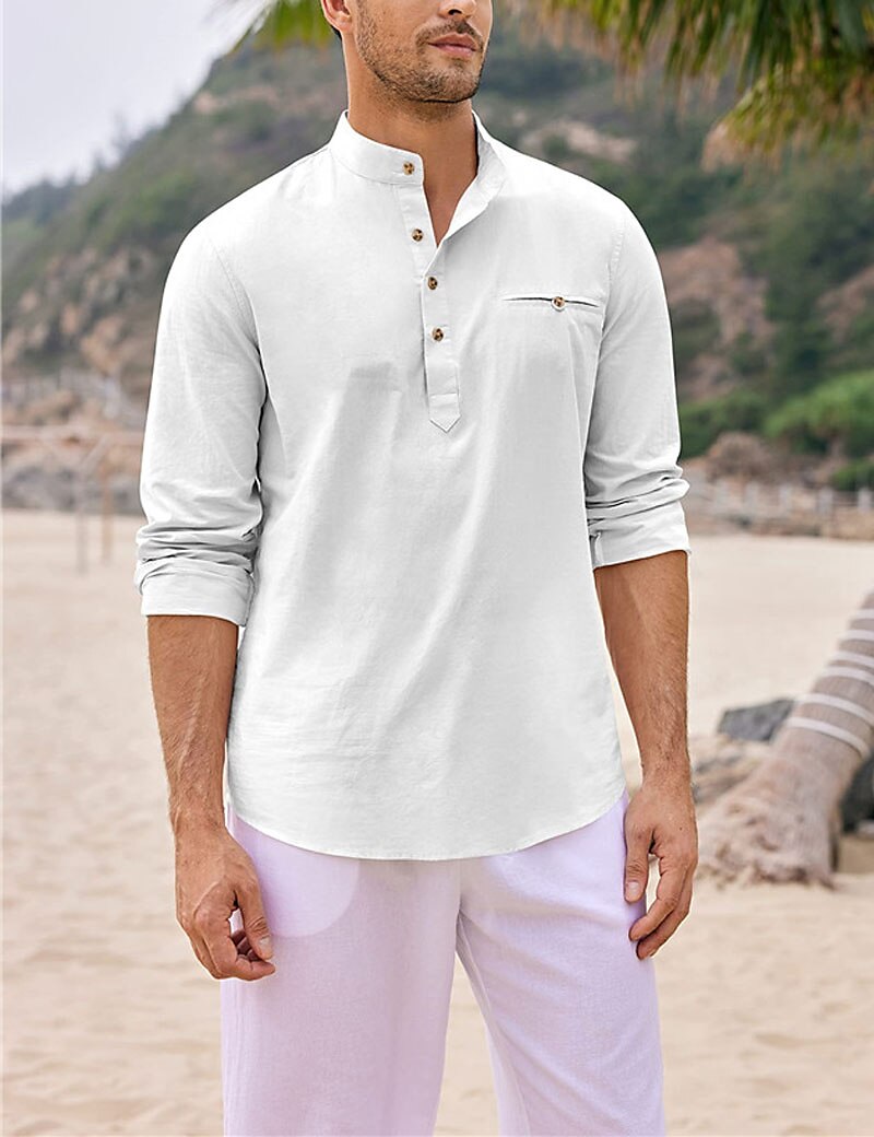 Shirt Summer Shirt Shirt Black White Blue  Plain Spring & Daily Clothing Apparel