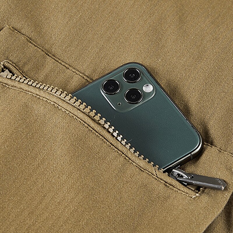 Men's Winter Solid Color Warm Going out Zipper Turndown Jacket