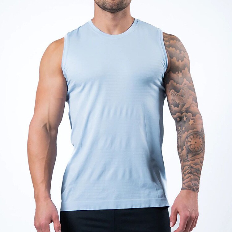 Men's Running Tank Top Sleeveless Base Layer Athletic Breathable Quick