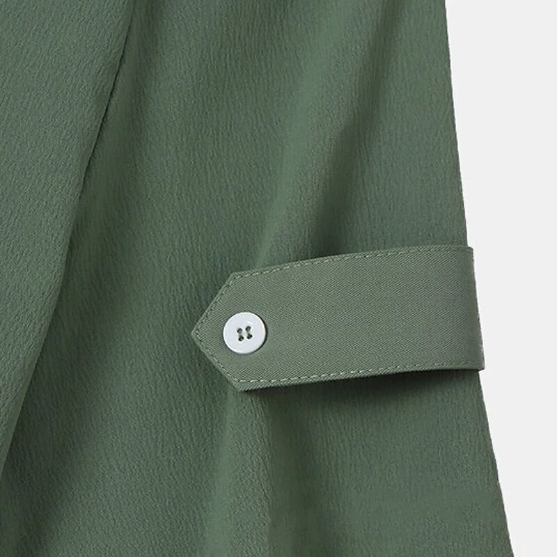 Men's Shirt Linen Shirt Popover Shirt Summer Shirt Long Sleeve Plain Henley Spring & Summer Casual Daily Top