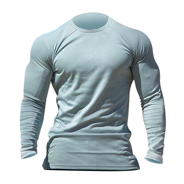 Men's Workout Shirt Running Shirt Long Sleeve Top Athletic Athleisure