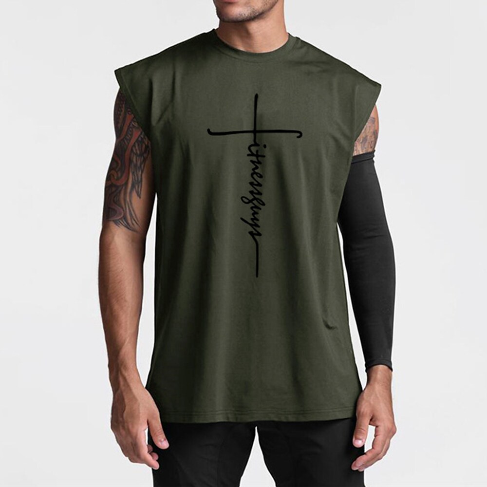 Men's Tank Top Running Sleeveless Vest / Gilet Athletic Breathable Soft Sweat wicking Fitness Running Jogging Sportswear