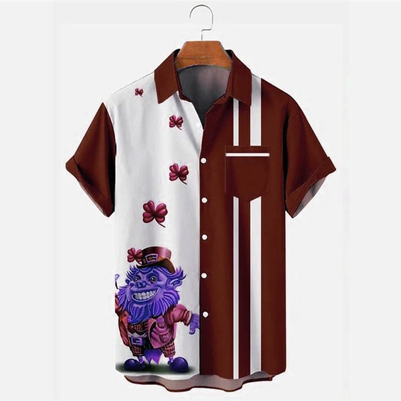 Men's Hawaiian Shirt Graphic Prints Beach Turndown Casual Holiday Shor