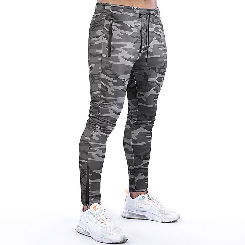Men's Sweatpants Trousers Camo Pants Zip Leg Camouflage Comfort Breathable Outdoor Daily Going out Fashion Casual Joggers 