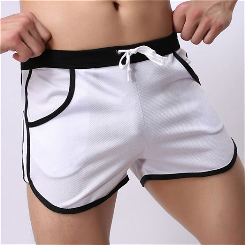 Men's Swim Shorts Swim Trunks Board Shorts 3 inch Elastic Waist Color Block Comfort Breathable Short Sports Bathing 
