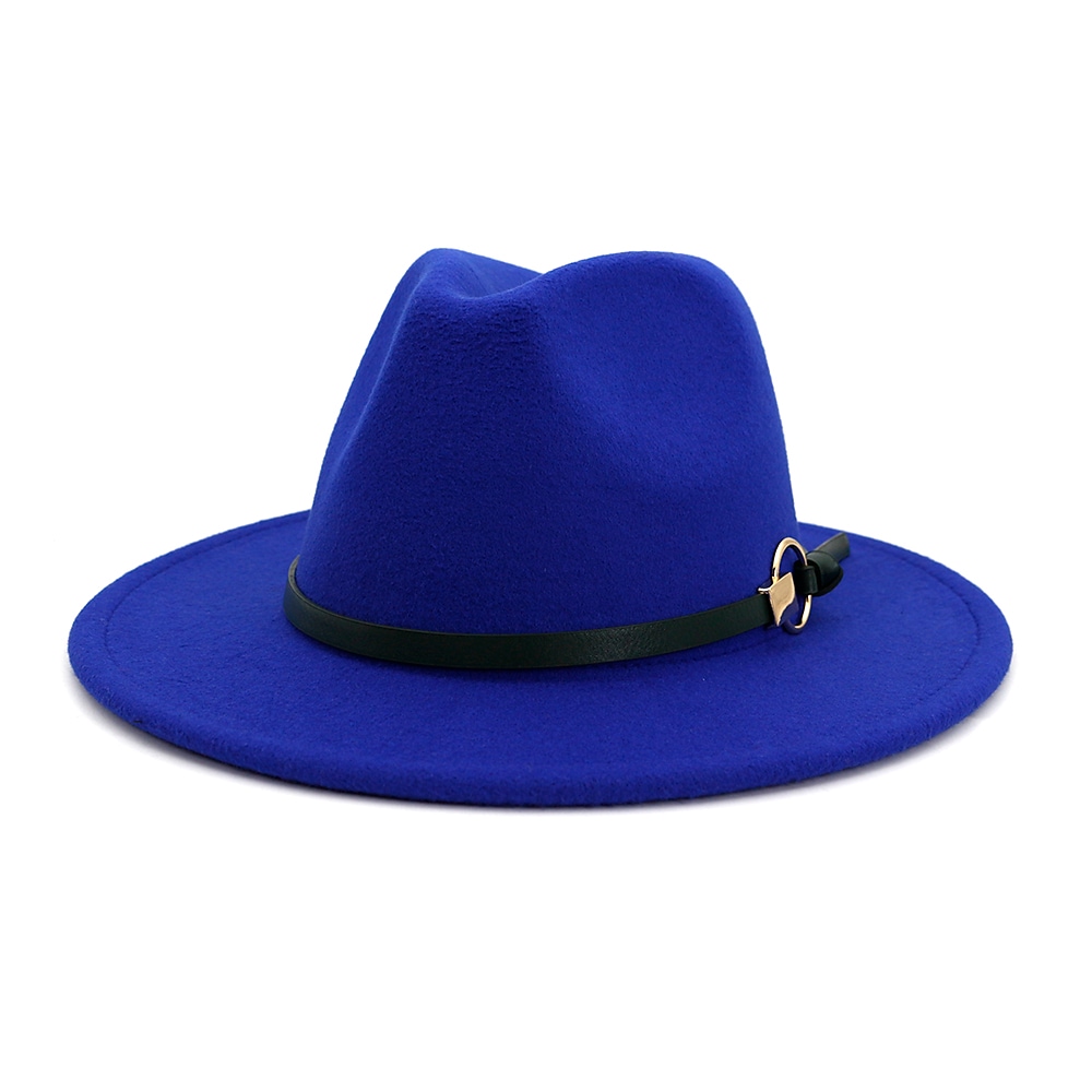 Men's Fedora Hat Brim Hat Black Yellow Party Solid Colored