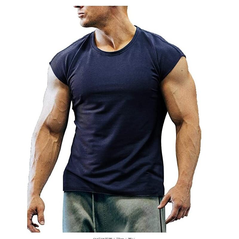 Men's sleeveless t bottoming shirt