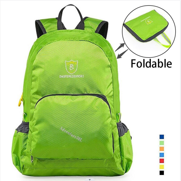 20 L Hiking Backpack Lightweight Packable Backpack Daypack Packable Rain Waterproof Ultra Light (UL) Breathable Foldable Outdoor Hiking Camping Team Sports Travel Nylon Forest Green Black Yellow