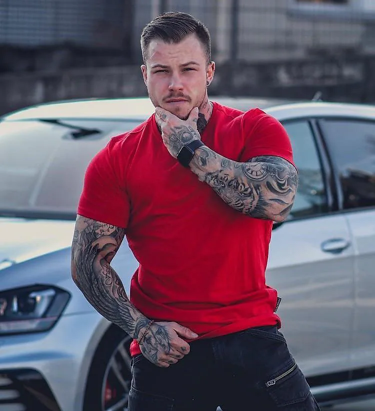 Athleisure Short Sleeve Slim Fit T-Shirt