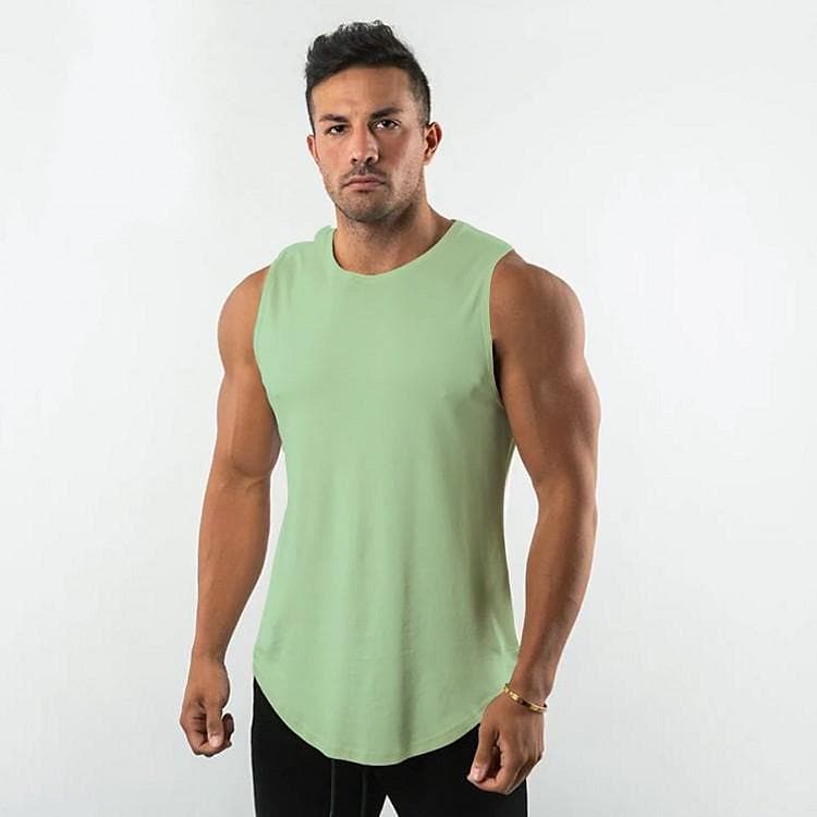 Solid color sports fitness vest