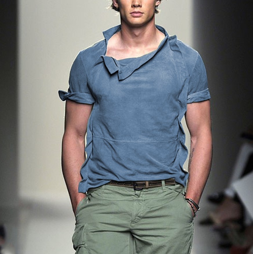 solid color short sleeve loose t-shirt