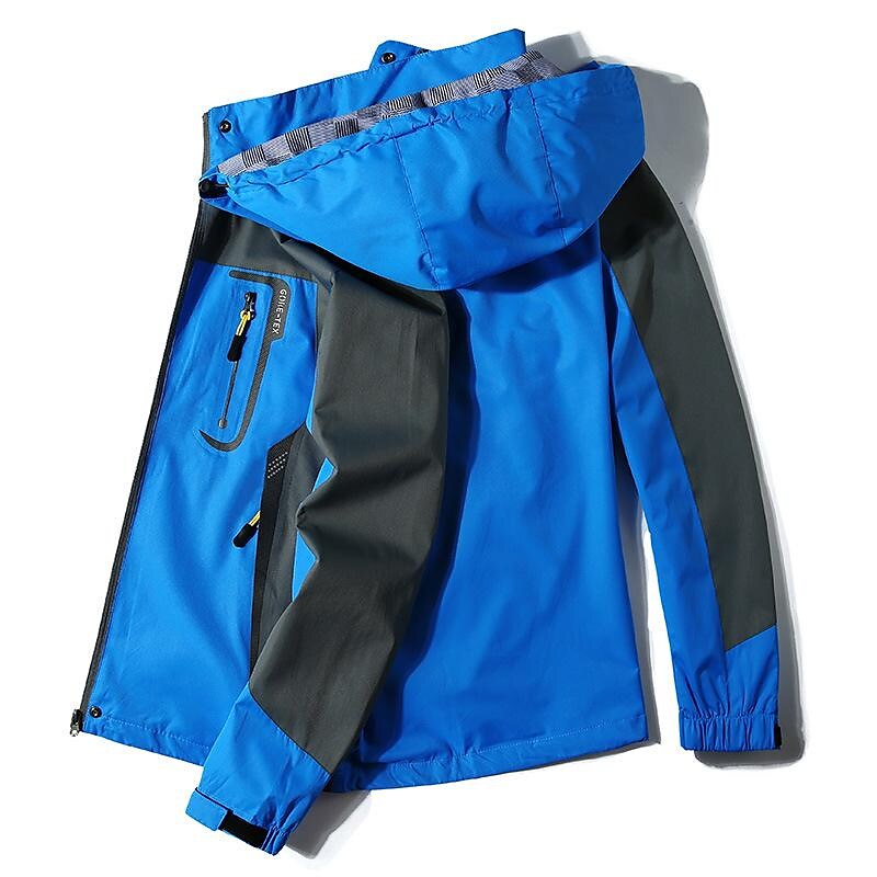 Men's Waterproof Hiking Jacket Rain Jacket Hiking Windbreaker Outdoor