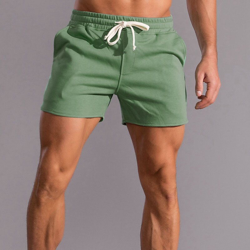 Men Sport Running Cotton Gym Training Soft Boxer Trunk Sweatpants Shorts