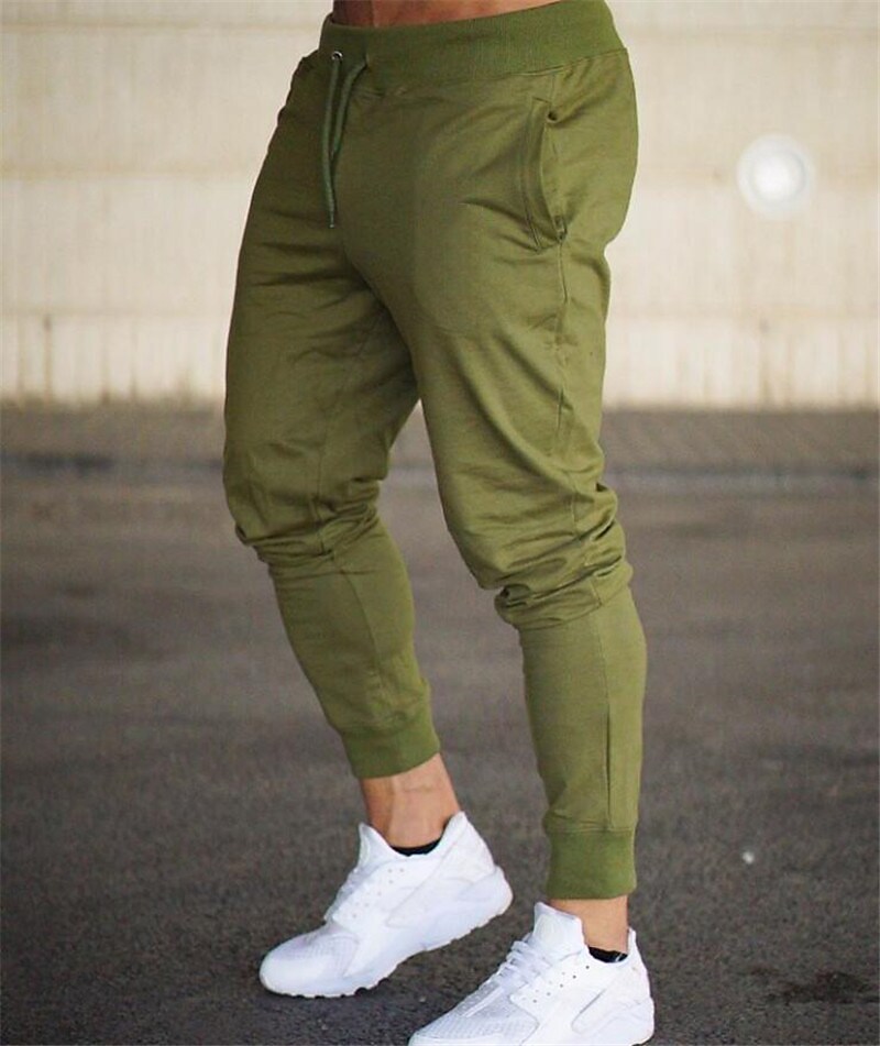 Men's Outdoor Home Cotton Drawstring Side Pocket Breathable Pants