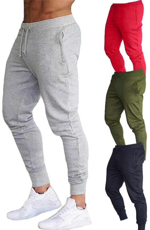 Men's Outdoor Home Cotton Drawstring Side Pocket Breathable Pants