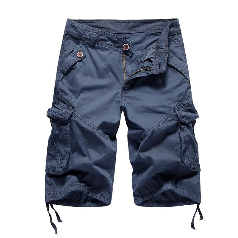 Men’s Multi-pocket Knee-length Shorts