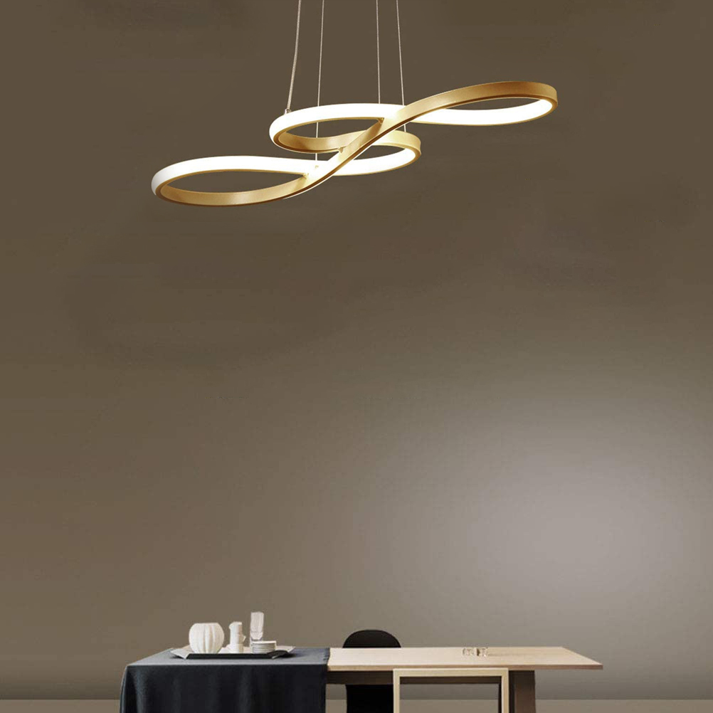 1-Light 75cm Dimmable Pendant Lights Adjustable Hanging Lamp Lighting White Black Gold