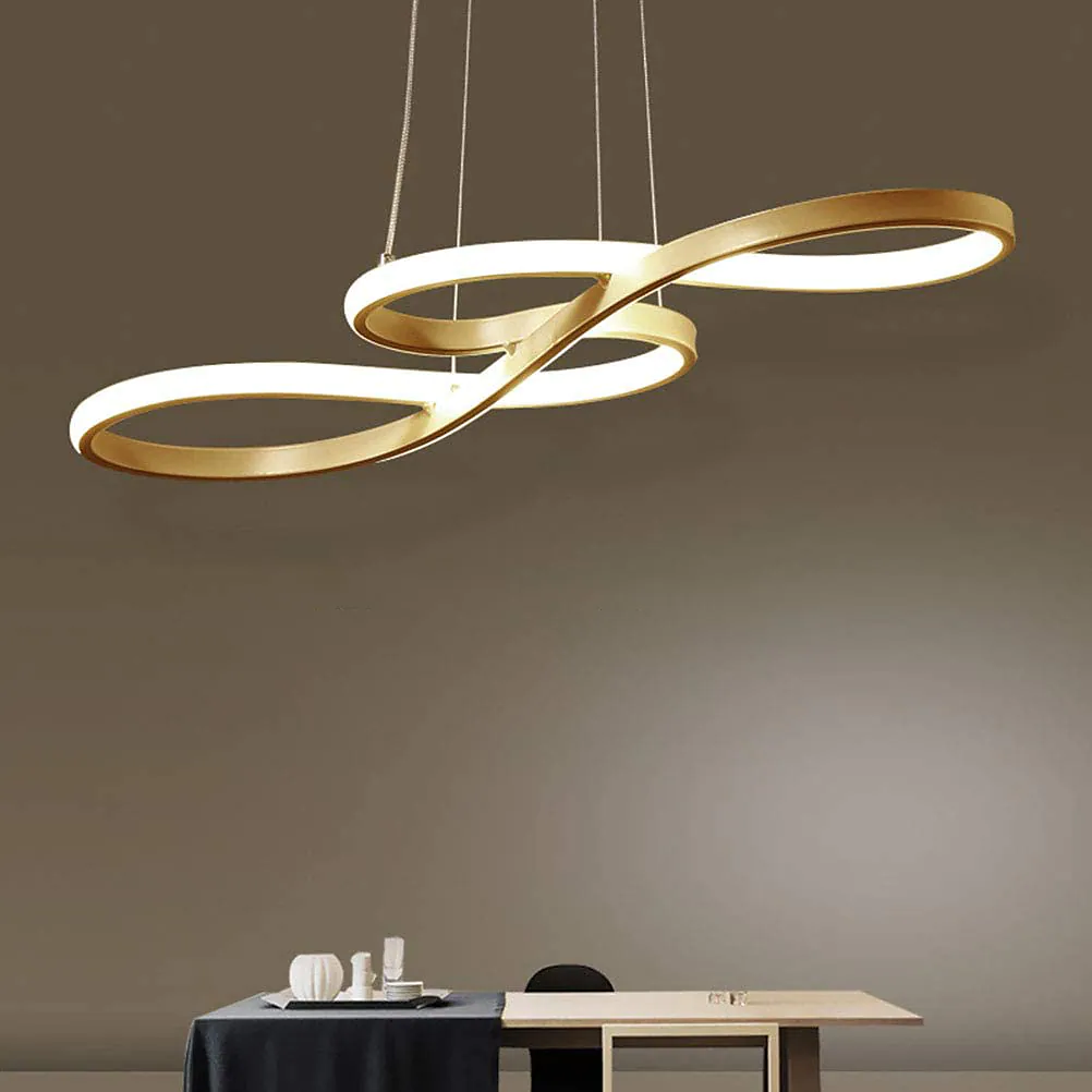 1-Light 75cm Dimmable Pendant Lights Adjustable Hanging Lamp Lighting White Black Gold