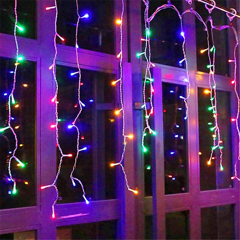 Icicle Curtain Lights 3.5M (11.5ft) 5M (16.4ft) 96Leds 216Leds String Lights