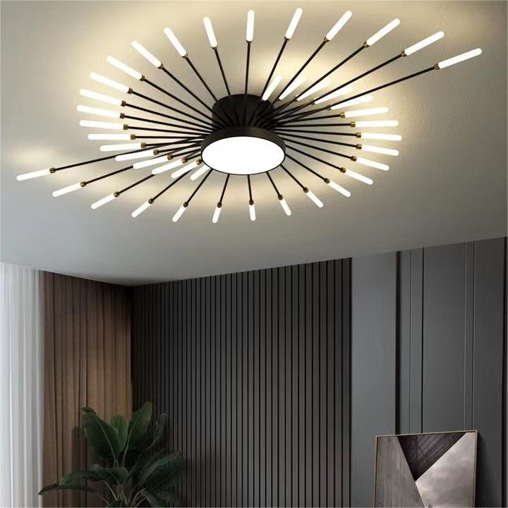 128cm Single Design Ceiling Lights Metal LED Nordic Style 110-240 V