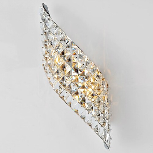 38cm Modern Contemporary Mudroom Crystal Design Flush Mount Wall Lights LED Metal Wall Light 110-120V 220-240V 20 W / G4