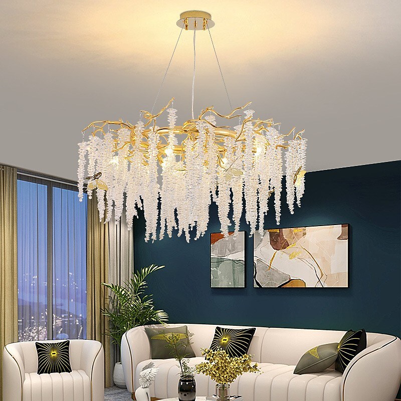 60cm Pendant Lantern Design Chandelier Metal Painted Finishes LED 220-240V
