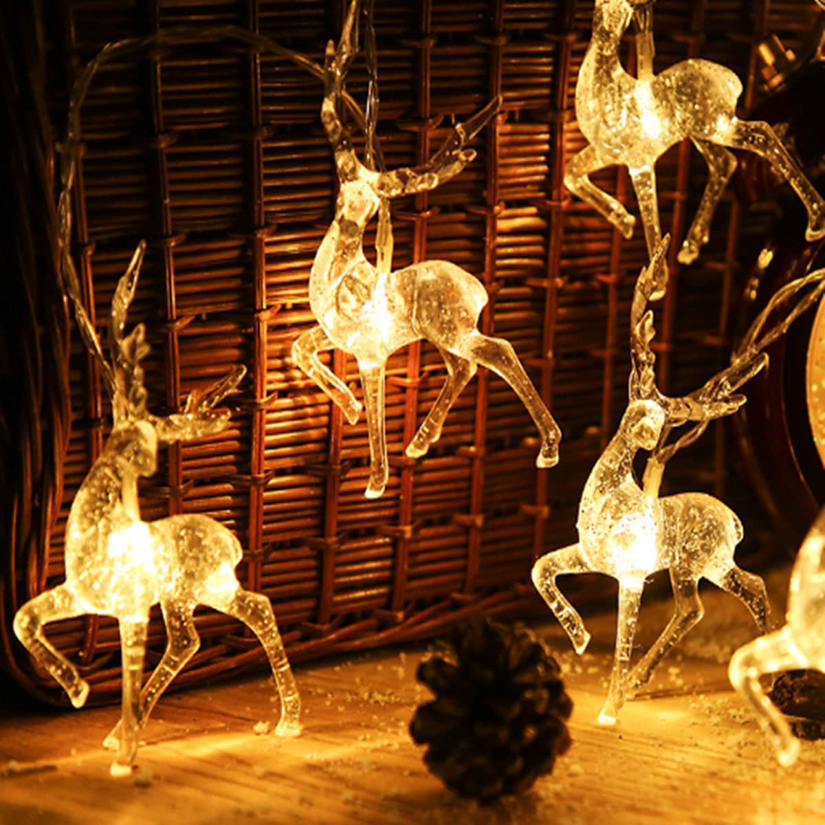 1.5M (5 FT) Christmas Reindeer String Lights