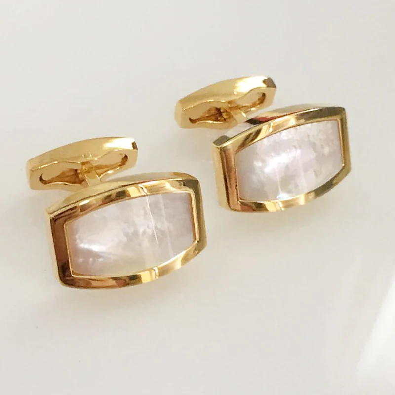 Cufflinks Simple Basic Brooch Jewelry Golden For Daily Festival 8203390