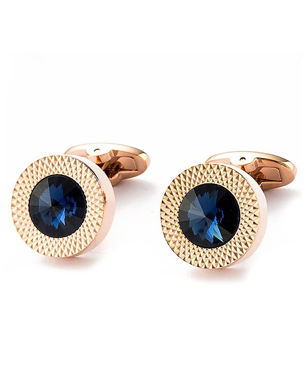 Cufflinks Simple Basic Alloy Brooch Jewelry Blue For Daily Festival 8203396
