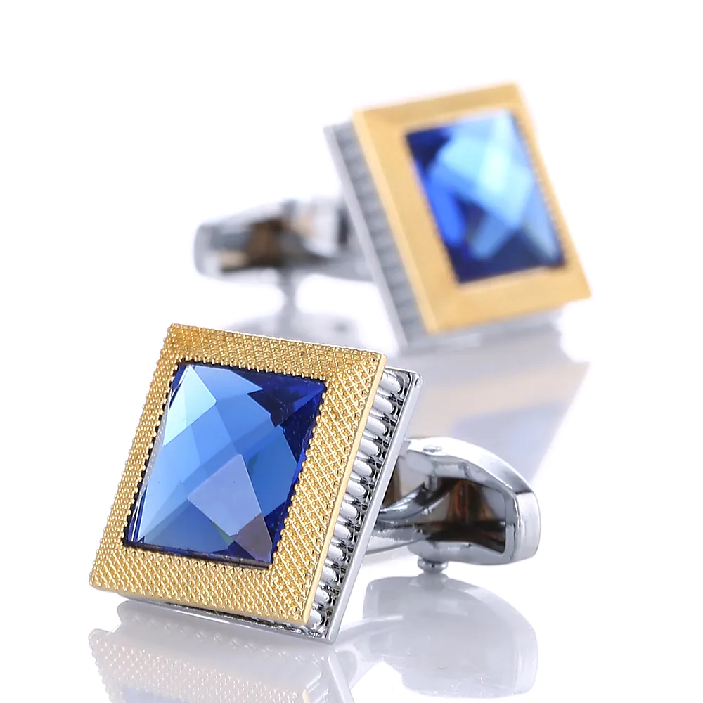 Cufflinks Fashion Classic Crystal Brooch Jewelry Silver For Wedding Gift 7494055