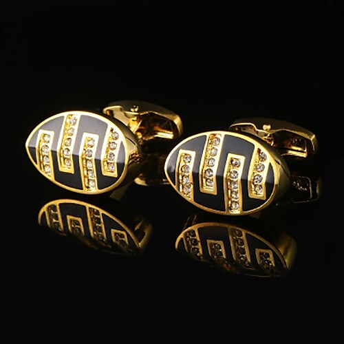 Cufflinks Classic Basic Brooch Jewelry Golden For Party Gift 7091006