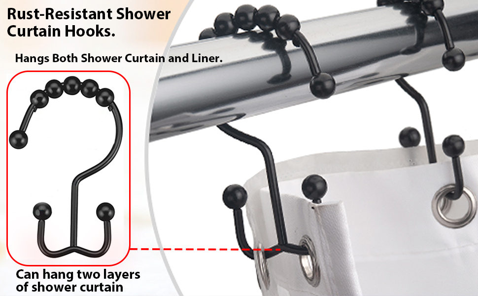 shower curtain hooks