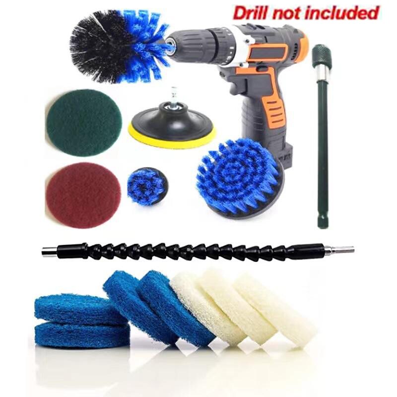 5pack Electric Drill Brush 5-piece Set Floor Wall Gap Cleaning Brush E
