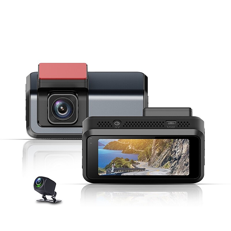 Full HD Dual Dash Cam Front and Rear 1080P with 3.0 LCD Display Night Vision and G-Sensor