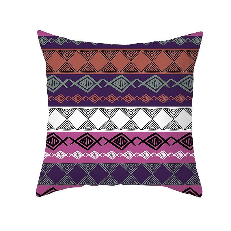 Abstract Line Nordic Pillow Cover Pillowcase Simple Peach Skin Printing