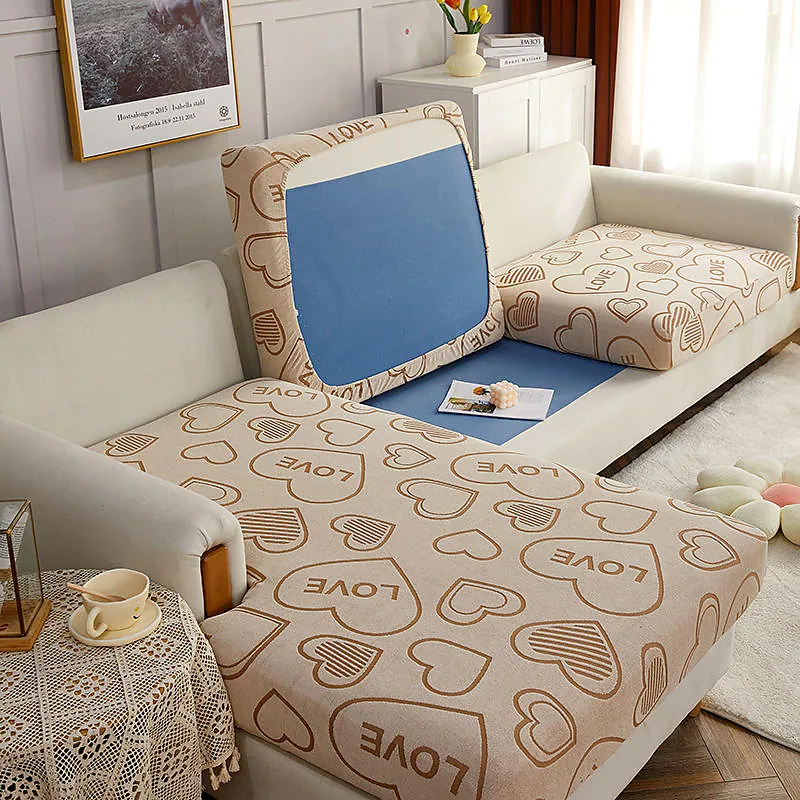 Thick Jacquard Cation Sofa Seat Cushion Cover Elastic Furniture 
