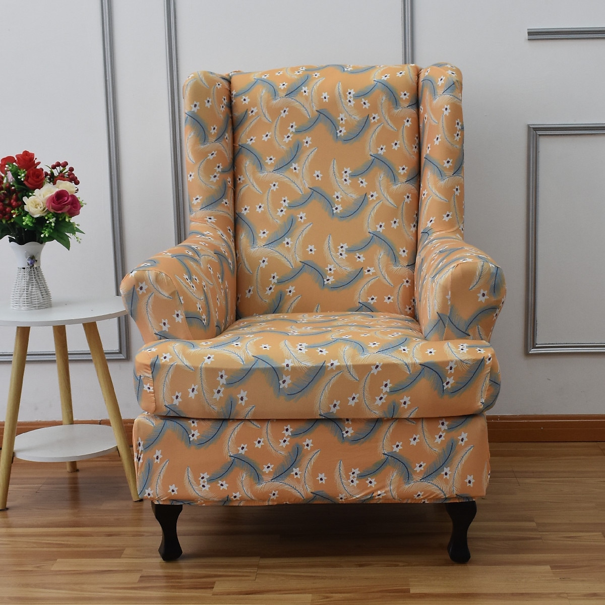 Stretch Wingback Chair Cover Wing Chair 