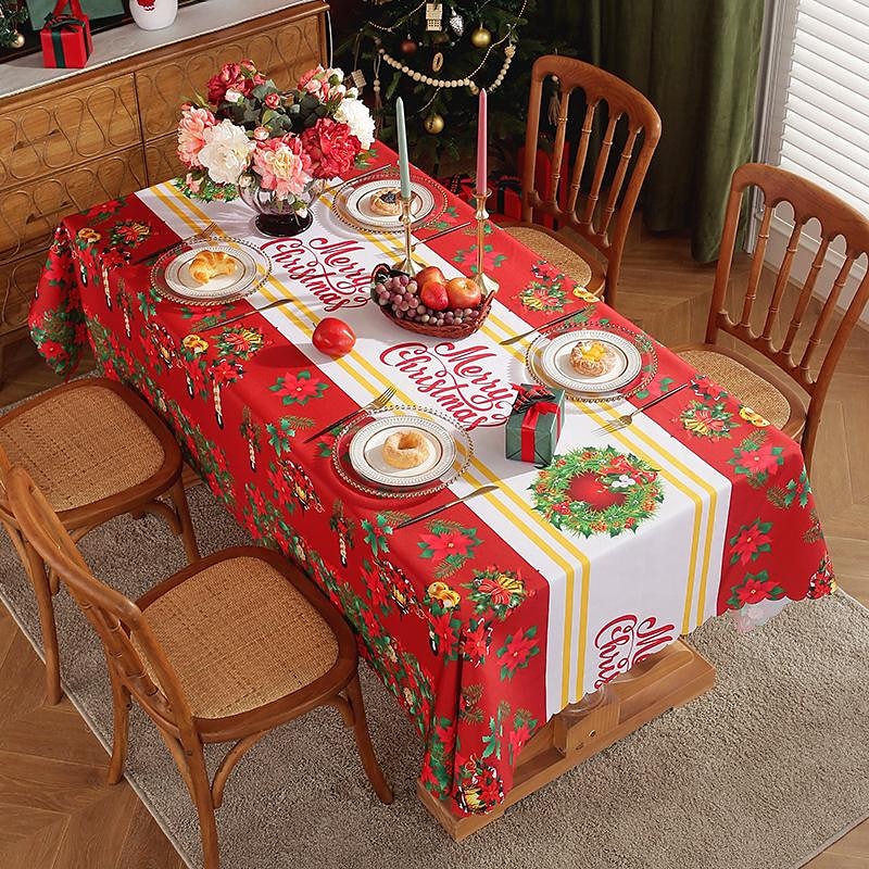Christmas Decoration Christmas Tablecloth Rectangle