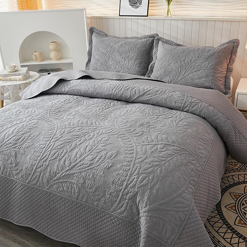Luxury Quilted Throw Cotton Bed Blanket