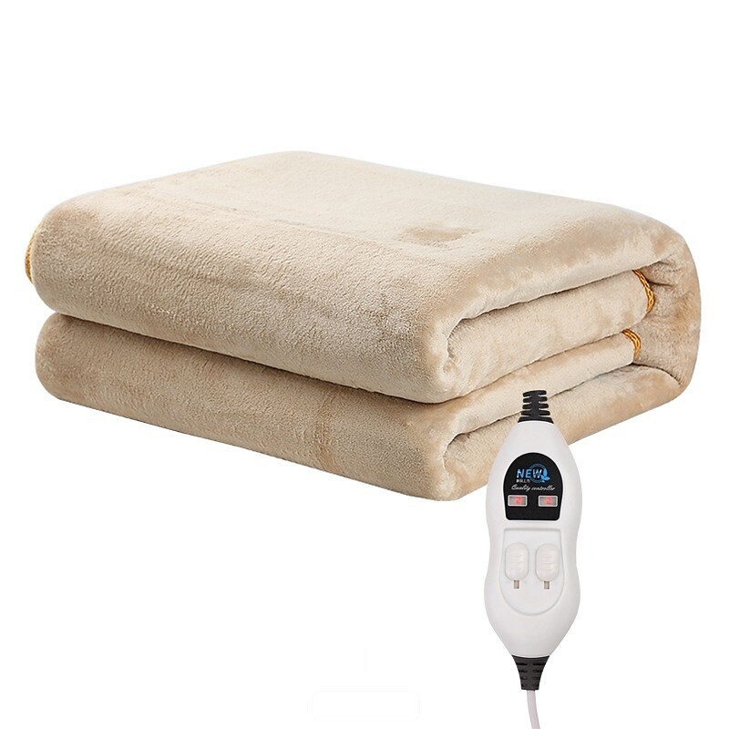 Heated Blanket Soft Warm Fuzzy Fleece Electric Blanket 