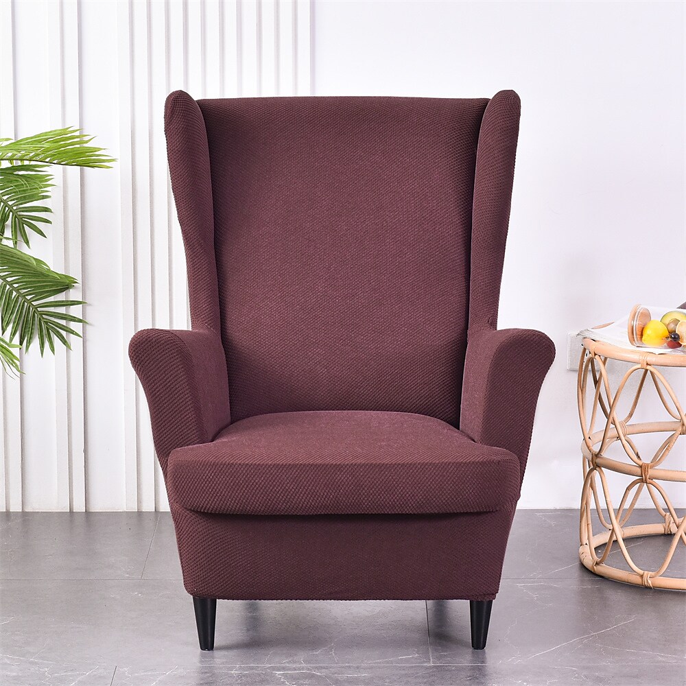 Stretch Wingback Chair Cover IKEA STRANDMON Chair Cover