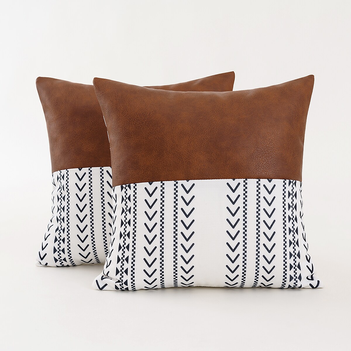 Moroccan Patchwork Polyester Pillow Cover  