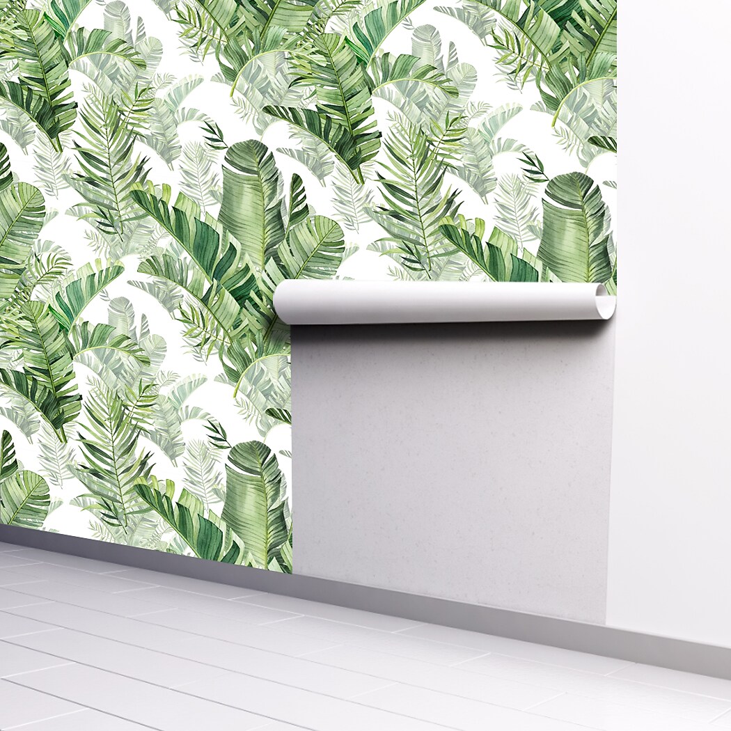 Green Plants Wallpaper Wall Covering PVC/Vinyl Self Adhesive Wallpaper for Room 45*300cm