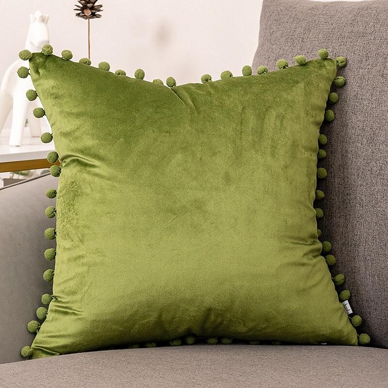 1pc Velvet  Sofa Pillow Cover