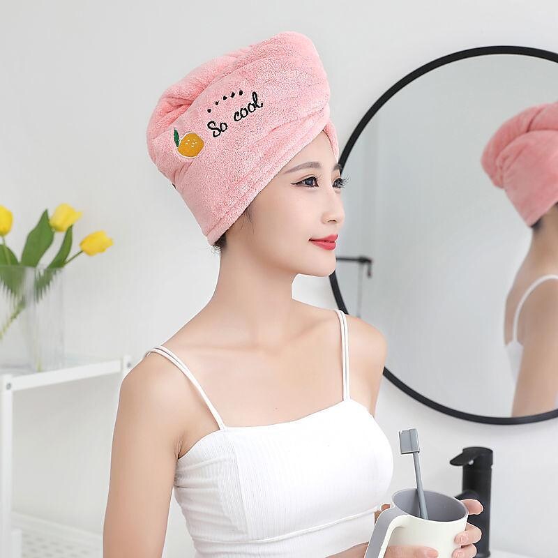 Dry Hair Cap Absorbent Shower Cap Washing Hair Quick-drying Towel