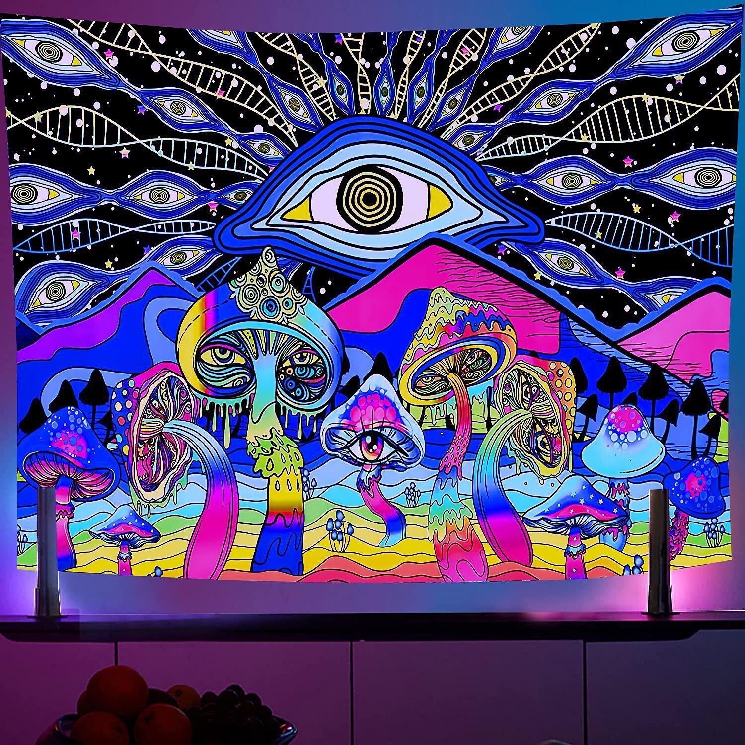 Blacklight UV Tapestry - TextileGoGo