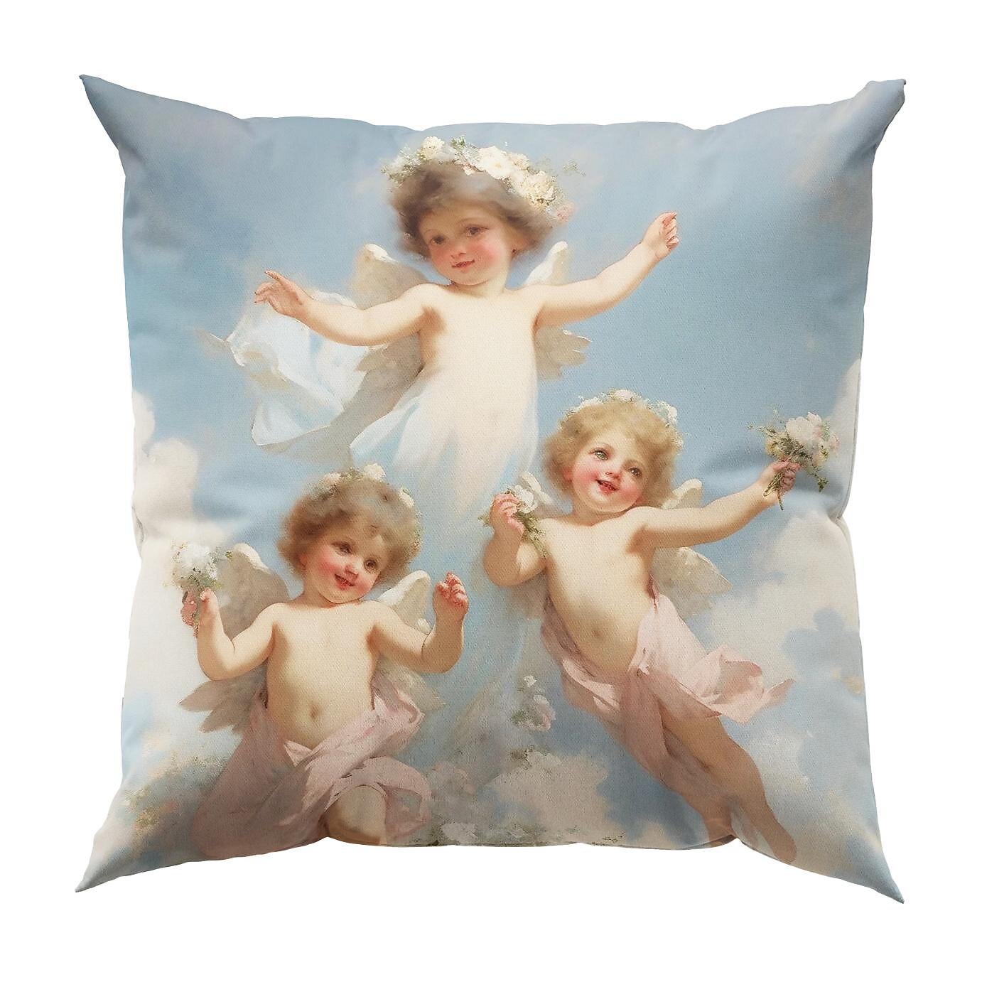 Renaissance Angels Double Side Pillow Cover 4PC Soft Decorative Square Cushion Case Pillowcase for Bedroom Livingroom Sofa Couch Chair 2023 - US $14.99 –P12