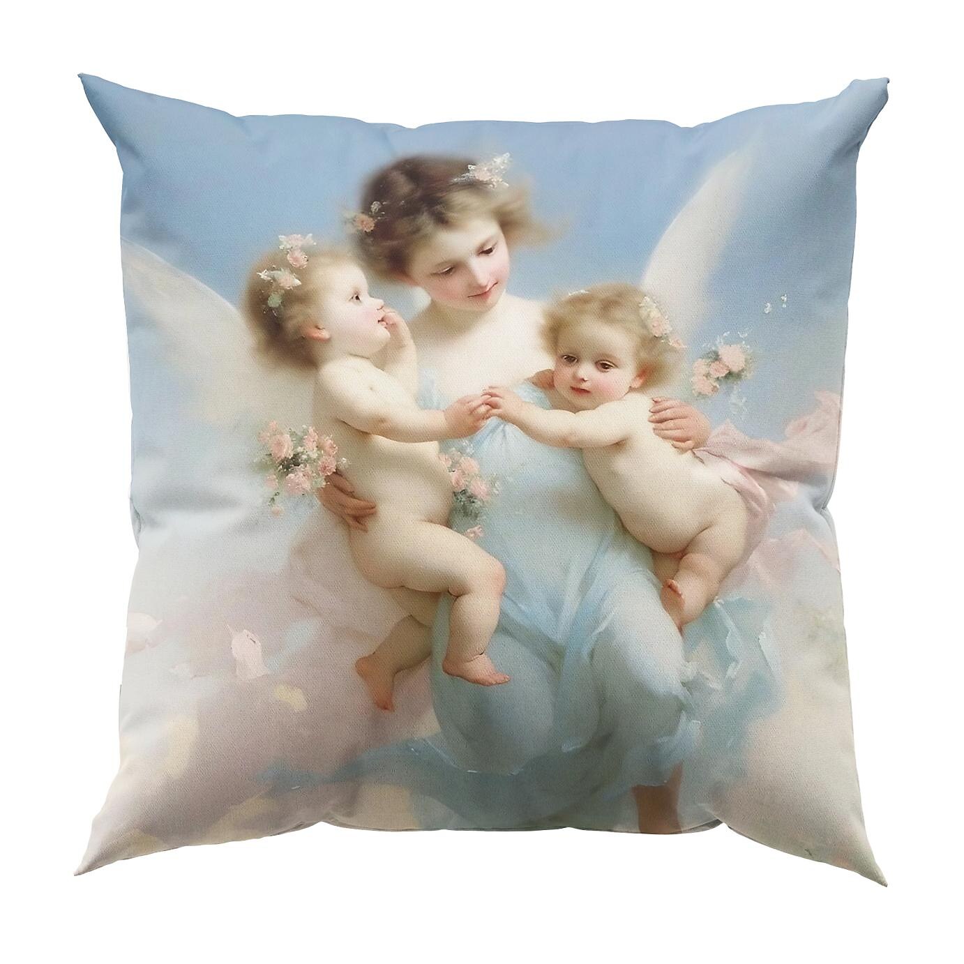 Renaissance Angels Double Side Pillow Cover 4PC Soft Decorative Square Cushion Case Pillowcase for Bedroom Livingroom Sofa Couch Chair 2023 - US $14.99 –P16