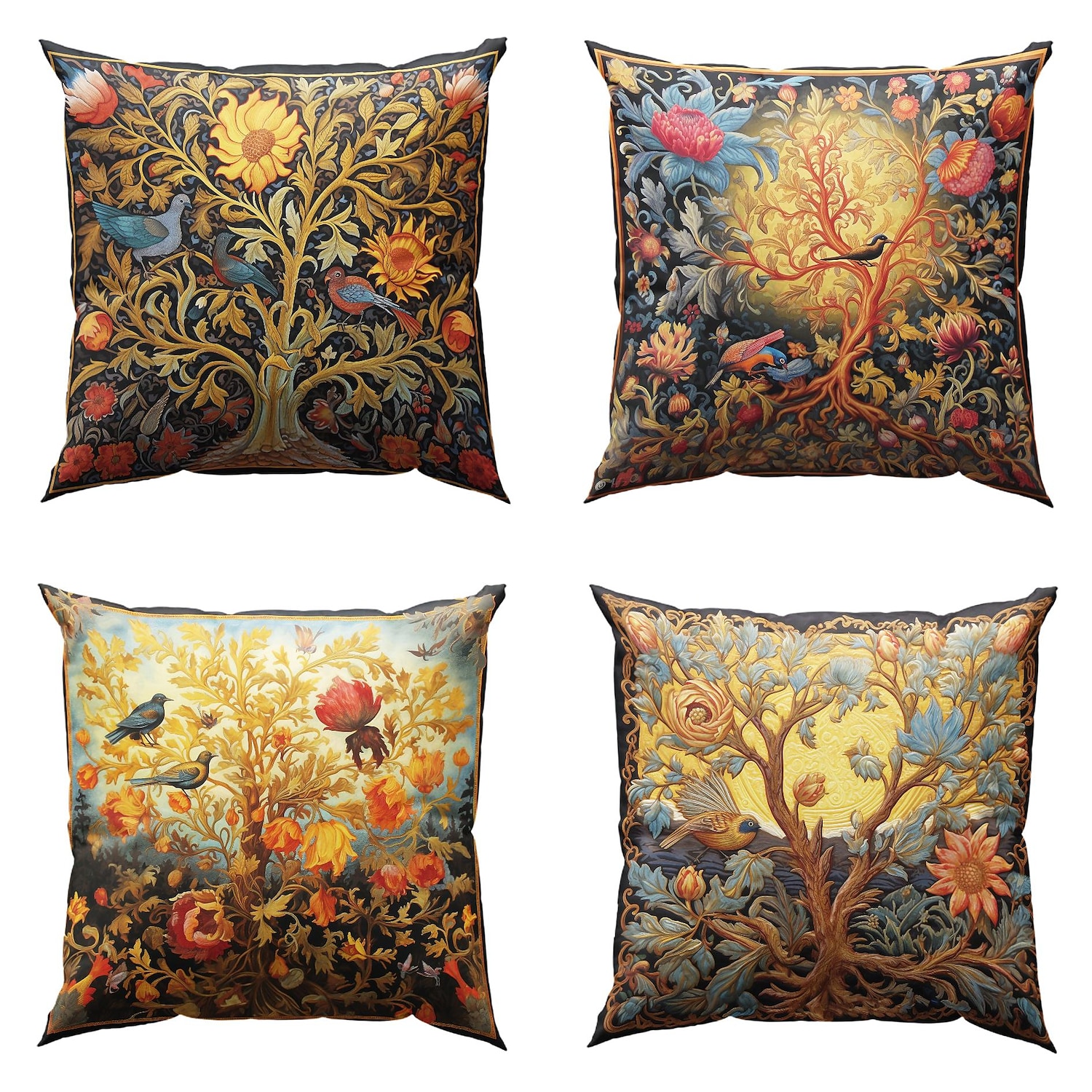 Tree of Life Double Side Pillow Cover 4PC Soft Decorative Square Cushion Case Pillowcase for Bedroom Livingroom Sofa Couch Chair 2023 - US $15.99 –P5